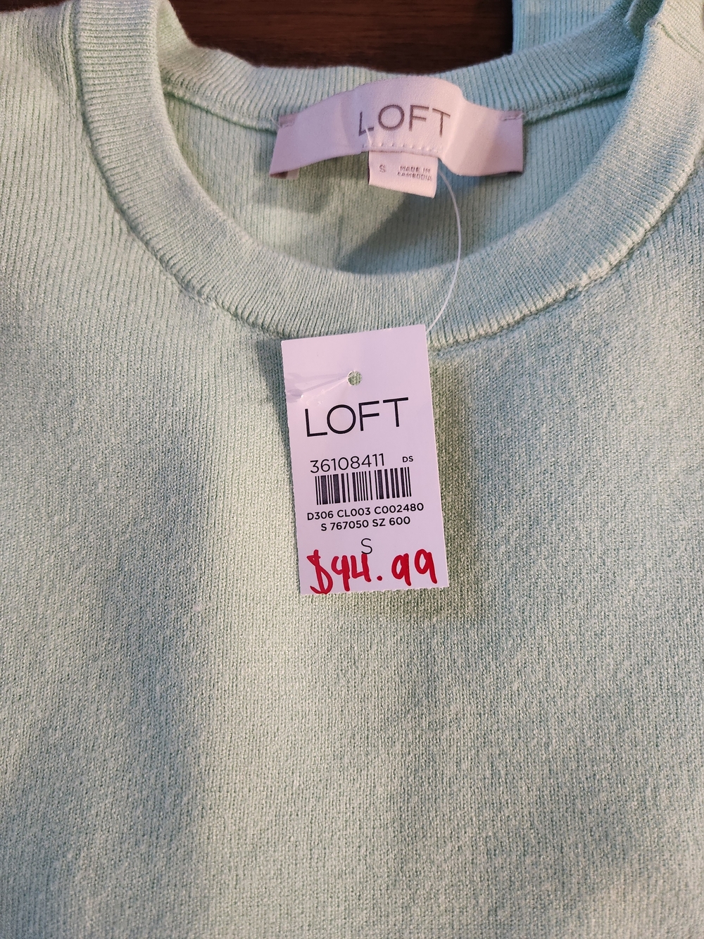 LOFT Women's Mint Crewneck Sweater